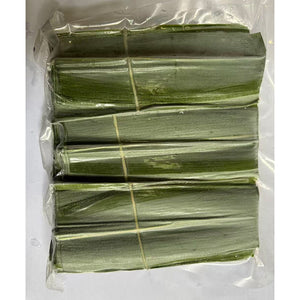 Frozen bamboo leaves